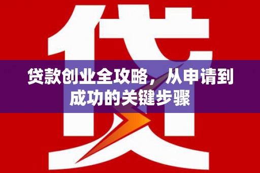 中宁贷款创业全攻略，从申请到成功的关键步骤
