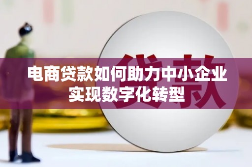 中宁电商贷款如何助力中小企业实现数字化转型