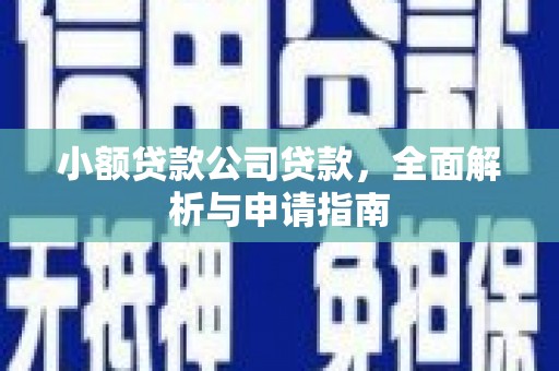 中宁小额贷款公司贷款，全面解析与申请指南