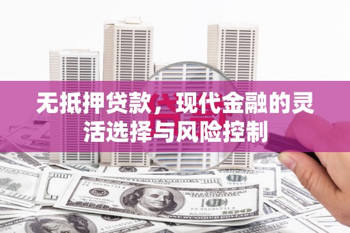 中宁无抵押贷款，现代金融的灵活选择与风险控制