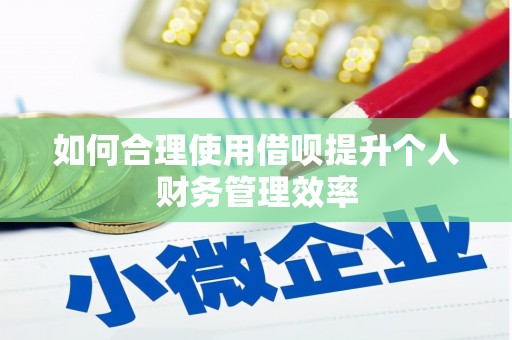中宁如何合理使用借呗提升个人财务管理效率