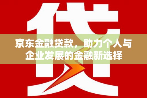 中宁京东金融贷款，助力个人与企业发展的金融新选择