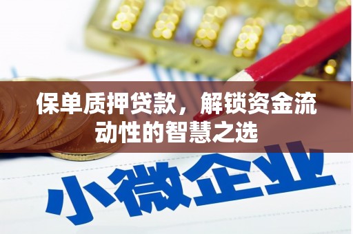中宁保单质押贷款，解锁资金流动性的智慧之选