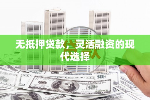 中宁无抵押贷款，灵活融资的现代选择