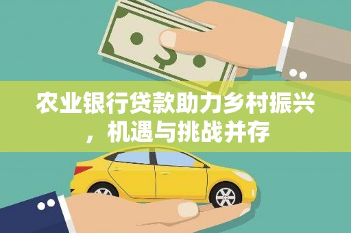 中宁农业银行贷款助力乡村振兴，机遇与挑战并存