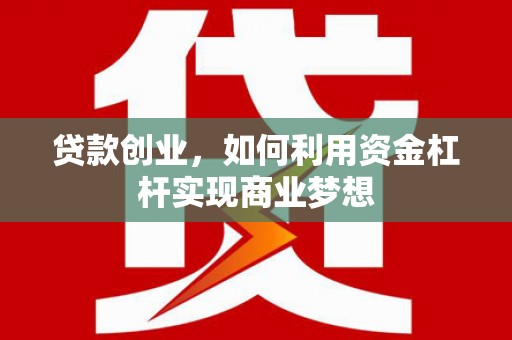 中宁贷款创业，如何利用资金杠杆实现商业梦想