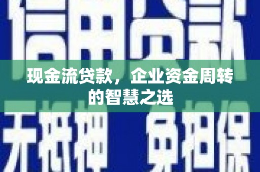 中宁现金流贷款，企业资金周转的智慧之选