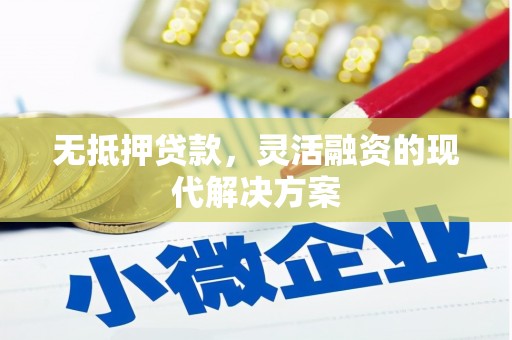 中宁无抵押贷款，灵活融资的现代解决方案
