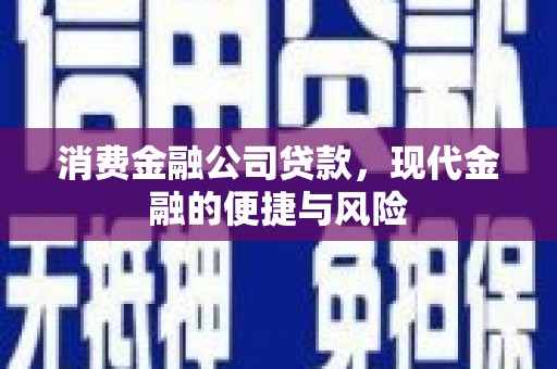 中宁消费金融公司贷款，现代金融的便捷与风险