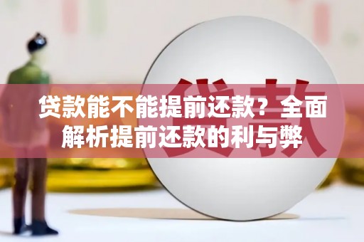 中宁贷款能不能提前还款？全面解析提前还款的利与弊