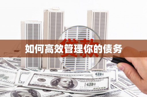 中宁如何高效管理你的债务