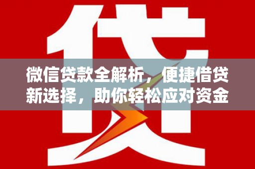 中宁微信贷款全解析，便捷借贷新选择，助你轻松应对资金需求